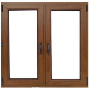 Okno dvojkrídlové symetrické 116, 5x113, 5 cm zlatý dub vyobraziť