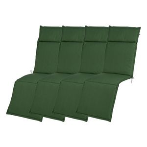 LIVARNO home Polstrovaná podložka na kreslo Houston, zelená, 4 kusy vyobraziť