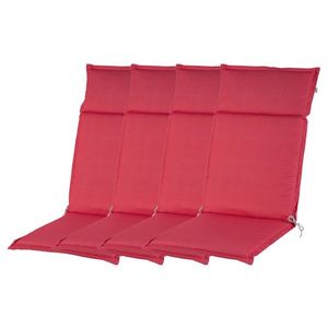 LIVARNO home Podložka na kreslo s vysokým operadlom Houston, ružová, 4 kusy vyobraziť