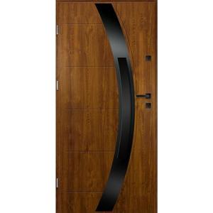 Dvere vchodové Selene 90L zlatý dub vyobraziť