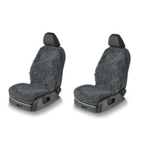 ULTIMATE SPEED® Autopoťah z jahňacej kožušiny, antracitová, 2 kusy vyobraziť