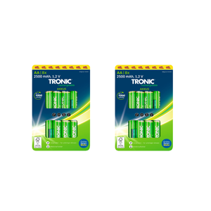 TRONIC® Nabíjacie batérie Ni-MH Ready 2 Use AA, 2x 8 kusov vyobraziť