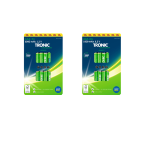 TRONIC® Nabíjacie batérie Ni-MH Ready 2 Use AAA, 2x 8 kusov vyobraziť