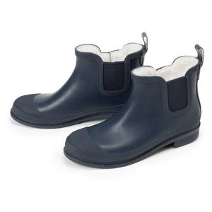 Detské čižmy do dažďa, podšité, tmavomodré vyobraziť