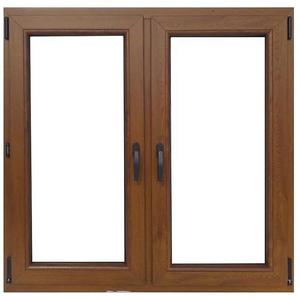 Okno dvojkrídlové symetrický 116, 5x113, 5 cm zlatý dub vyobraziť