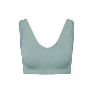 Bezšvová korzetová podprsenka, akvamarínová vyobraziť