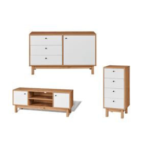 LIVARNO home Nábytok do obývačky Copenhagen, 3-dielna súprava vyobraziť