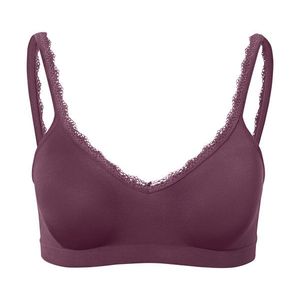 Bezšvová mäkká podprsenka, bordová vyobraziť