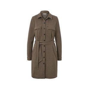 Teplákové šaty so žakárovým vzorom kohútej stopy vyobraziť