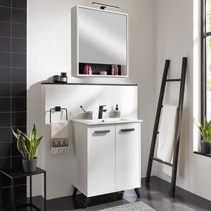 KÚPEĽŇOVÁ ZRKADLOVÁ SKRINKA NOVA 60 BIELA vyobraziť