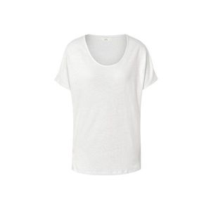 Tričko z ľanovej zmesi, biele vyobraziť