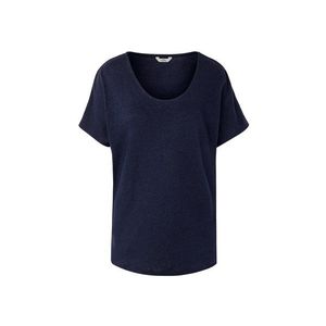 Tričko z ľanovej zmesi, námornícke modré vyobraziť