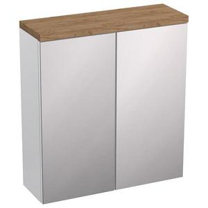 KÚPEĽŇOVÁ ZRKADLOVÁ SKRINKA 60 OVO BIELY POĽSKÝ vyobraziť