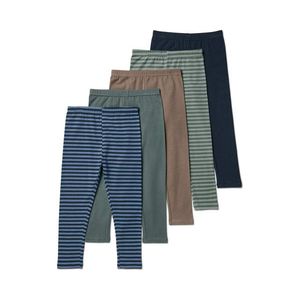 Detské legínsy, 5 ks, prúžkované vyobraziť