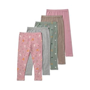 Detské legínsy, 5 ks, lesné zvieratá/srdcia vyobraziť