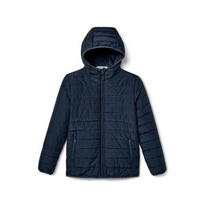 Detská prešívaná bunda, modrá vyobraziť