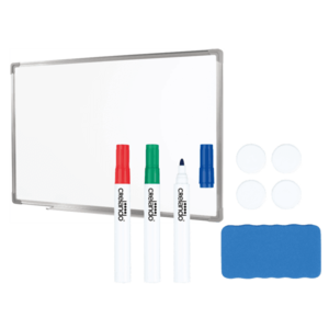 crelando® Magnetická biela tabuľa + Príslušenstvo k magnetickej tabuli vyobraziť