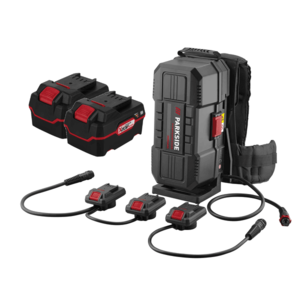 PARKSIDE PERFORMANCE® Nabíjací ruksak na akumulátory 20 V/40 V + Akumulátor 20 V/4 Ah PAP 20 B3, 2 kusy vyobraziť