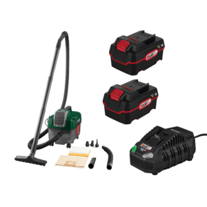 PARKSIDE® Aku vysávač na mokré a suché vysávanie PAWD 20-Li A1 + Akumulátor 20 V/4 Ah, 2 kusy + Nabíjačka akumulátora 20 V/4, 5 A vyobraziť