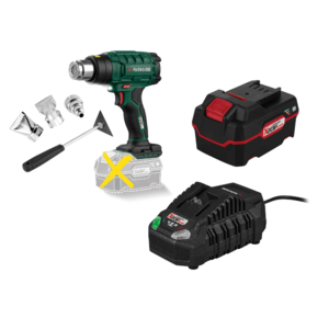 PARKSIDE® Aku teplovzdušná pištoľ 20 V PHLGA 20-Li B1 + Akumulátor 20 V/4 Ah + Nabíjačka akumulátora 20 V/4, 5 A vyobraziť