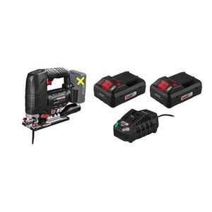 PARKSIDE PERFORMANCE® Aku priamočiara píla PPSTDA 20-Li A1 + Smart akumulátor 20 V/4Ah PAPS 204 A1, 2 kusy + Nabíjačka 20 V/4, 5 A PLG 20 C3 vyobraziť
