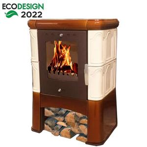 Krbové kachle Piccolo II drab-goldbrown 6kw vyobraziť