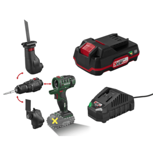 PARKSIDE® Aku kombinované náradie PKGA 20-Li C2 + Akumulátor 20 V/2 Ah + Nabíjačka na akumulátor 20 V/2, 4 A vyobraziť