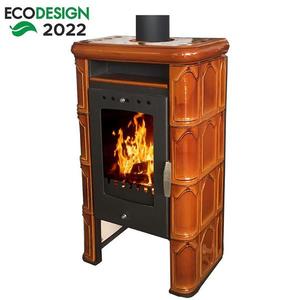 Krbové kachle Bergamo II goldbrown 7kw vyobraziť