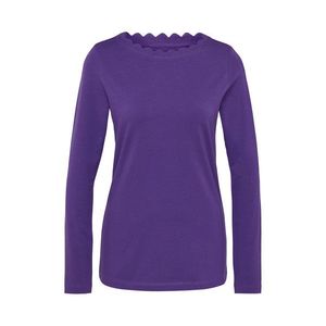 Tričko s vlnitým lemom, fialové vyobraziť