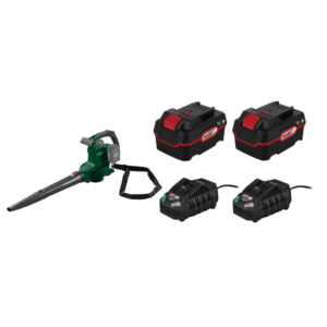 PARKSIDE® Aku vysávač/fúkač lístia 40 V PLSA 40-Li D3 + Akumulátor 20 V/4 Ah PAP 20 B3, 2 kusy + Nabíjačka 20 V/4, 5 A, 2 kusy vyobraziť
