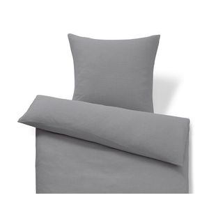 Mušelínová posteľná bielizeň, sivá, štandardná veľkosť vyobraziť