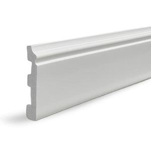 Podlahová lišta Parquet Mercado Premium 80 Biela Deco 2.2m vyobraziť