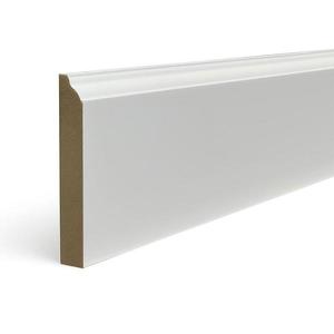 Podlahová lišta MDF Classic 100 Biela Frez 2.2m vyobraziť