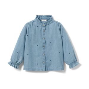 Detská blúzka zo šambré vyobraziť