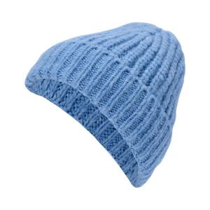Pletená čiapka, modrá vyobraziť