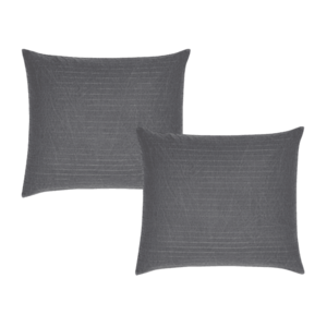 LIVARNO home Dekoratívna obliečka na vankúš, 70 x 80 cm, sivá, 2 kusy vyobraziť
