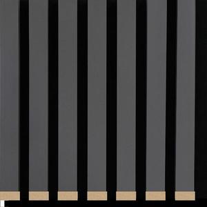 Akustické lamely 3D na plsti šedé 21x300x2650 mm vyobraziť