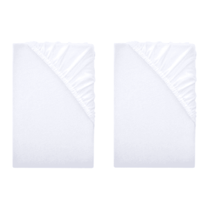 LIVARNO home Napínacia džersejová plachta, 90 – 100 x 200 cm, biela, 2 kusy vyobraziť