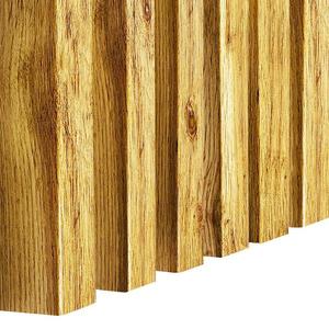 Dekoračná lamelová MDF lišta na stenu dub wotan 2, 75 m vyobraziť