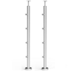 Stĺpik Atlanta 970 mm 4 priechodky nehrdz. oceľ 2 ks vyobraziť