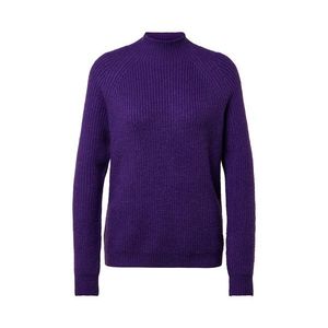 Pulóver z hrubej pleteniny so stojačikom, fialový vyobraziť