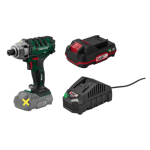 PARKSIDE® Aku rázový uťahovák PDSSA 20-Li B2 + Akumulátor 20 V/2 Ah PAP 20 B1 + Nabíjačka na akumulátor 20 V/2, 4 A PLG 20 C1 vyobraziť