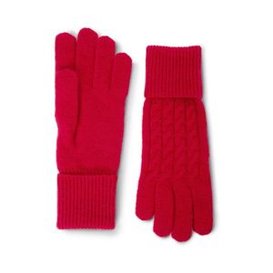 Pletené rukavice s vrkočovým vzorom vyobraziť