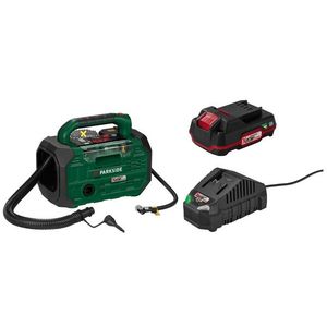 PARKSIDE® Aku kompresor a pumpa PKA 20-Li D3 + Akumulátor 20 V/2 Ah PAP 20 B1 + Nabíjačka na akumulátor 20 V/2, 4 A PLG 20 C1 vyobraziť