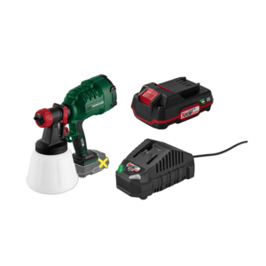 PARKSIDE® Aku striekacia pištoľ na farbu PFSA 20-Li B2 + Akumulátor 20 V/2 Ah PAP 20 B1 + Nabíjačka 20 V/2, 4 A PLG 20 C1 vyobraziť