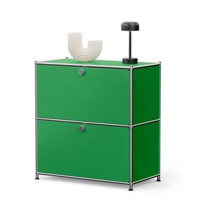 Kovová odkladacia skrinka »CN3« s výklopnými priečinkami, zelená vyobraziť