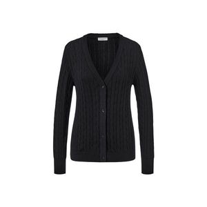 Kardigán z jemnej pleteniny s vrkočovým vzorom vyobraziť