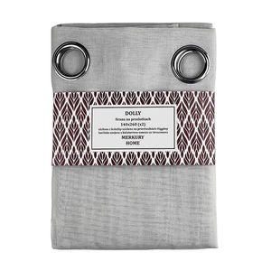 Záclona na priechodkách Dolly polyester svetlosivá 140x260 (x2) Merkury Home vyobraziť