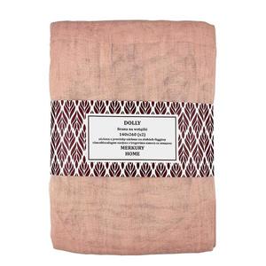 Záclona na stuhách Dolly polyester svetloružová 140x260 (x2) Merkury Home vyobraziť