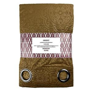 Záves Orient na priechodkách 135x180 horčicová Merkury Home vyobraziť